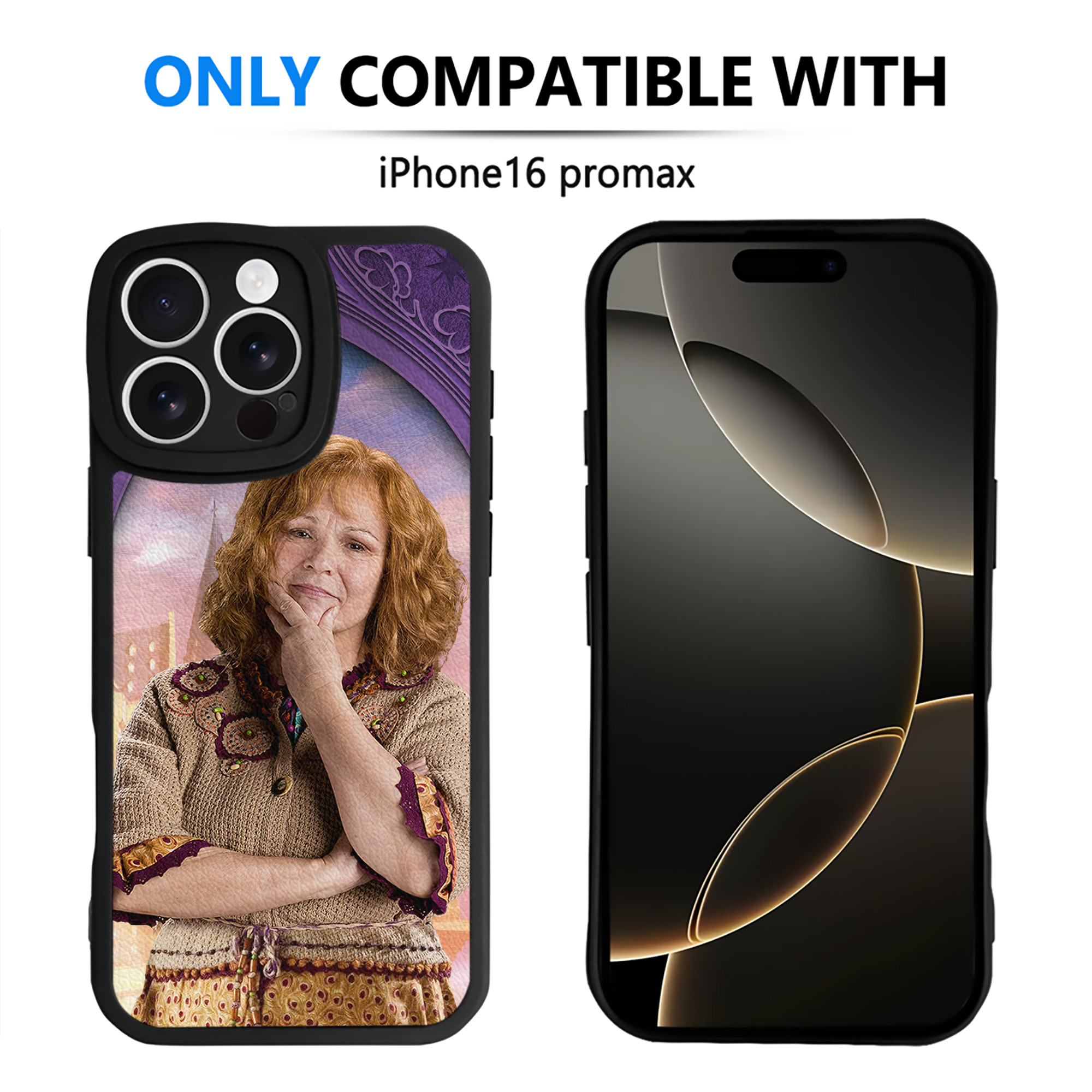 （画像用） Harry Potter ハリー・ポッターシリーズ 【iPhone 16シリーズ対応】シリコンスマホケース（レザー調） 材質：シリコン